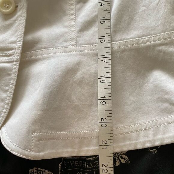 INC International Concepts Petite White Jacket with Sleeve Appliqué NEW Size S - Picture 6 of 10